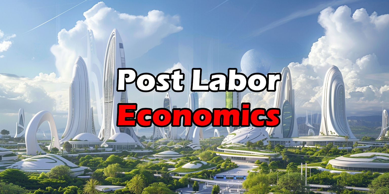 Post Labor Economics - Futuristic utopian cityscape